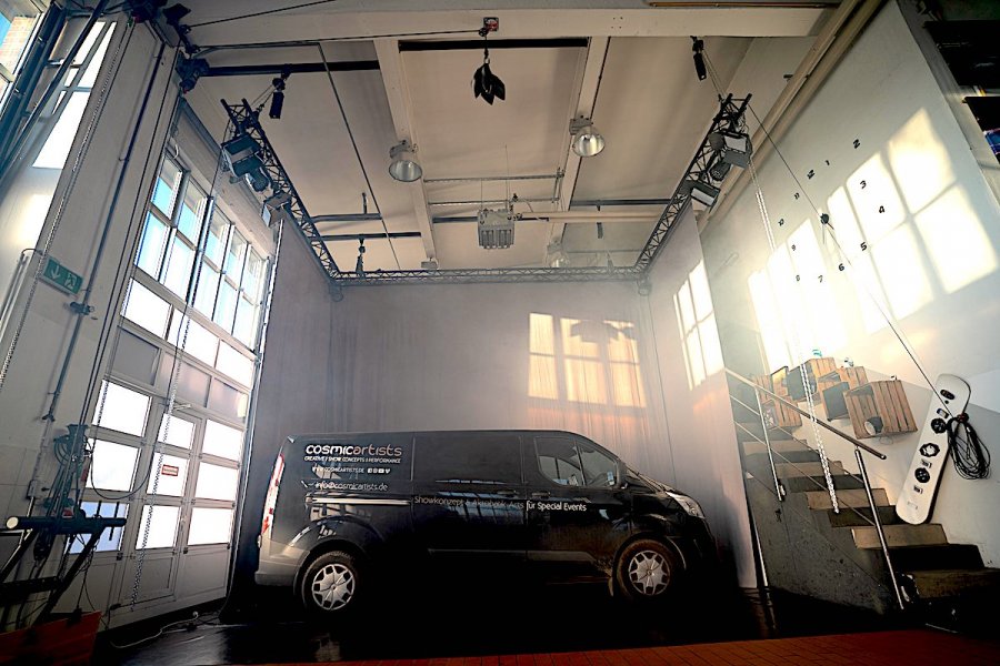 Auto Fotshoot mit Backdrop im Y´Not Art-Loft